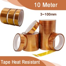 10 M Double-Side Kapton Tape High Temperature Heat Resistant Polyimide 3mm 100mm