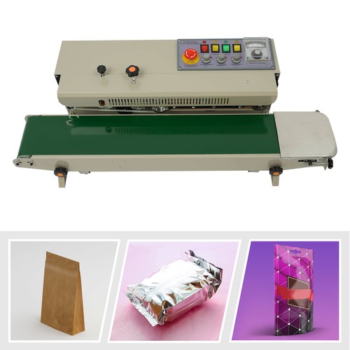 Automatic Continuous Heat Bag Sealing Machine Commercial Band Sealer Heat Sealer - Picture 2 of 18