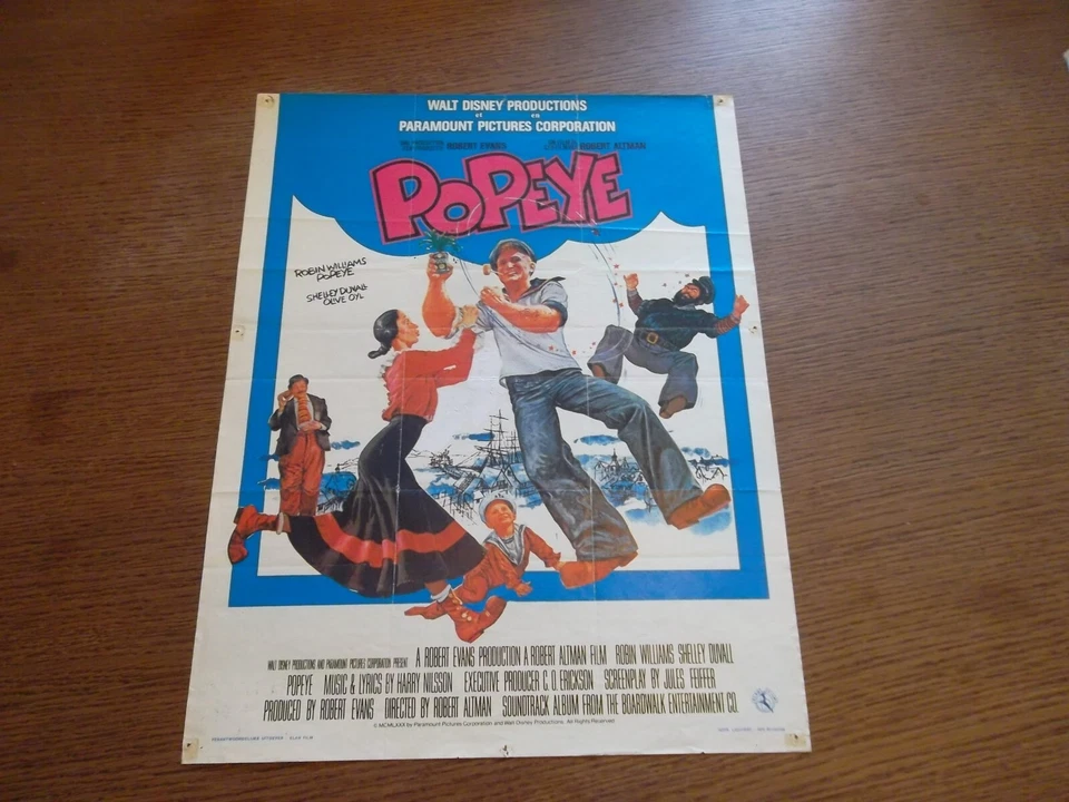 affiche cinéma: walt Disney/Robin Williams : popeye - Photo 1/1