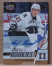 2017-18 Kristian Reichel Upper Deck CHL Star Rookies Autograph Card #366