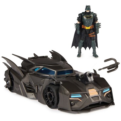 DC Comics, Crusader Batmobile Playset with Exclusive 4-inch Batman