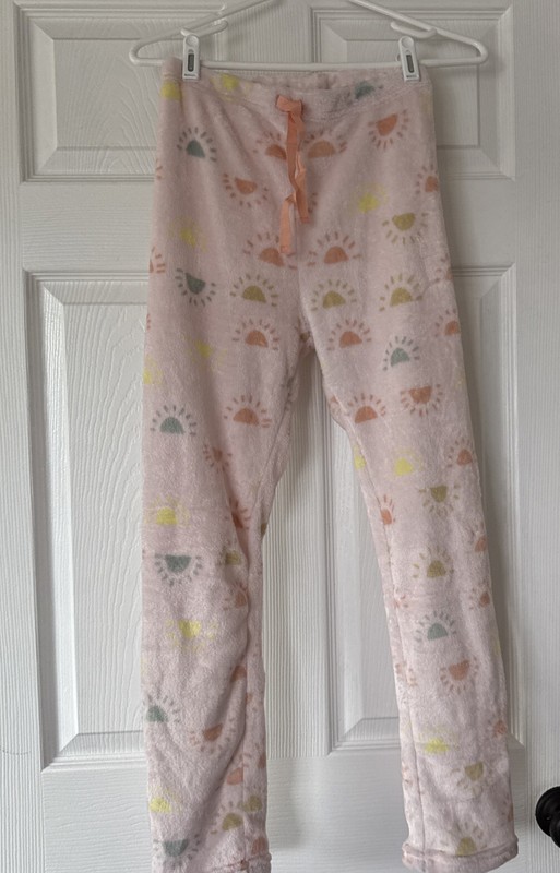 Girls Fuzzy Pajama Pants Size XS Pink 100% Polyester