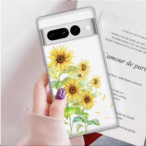 For Google Pixel 8A 8 Pro 7A 7 6A 5A 4 Blooming Flower Phone Case Silicone Cover - Photo 69 sur 90