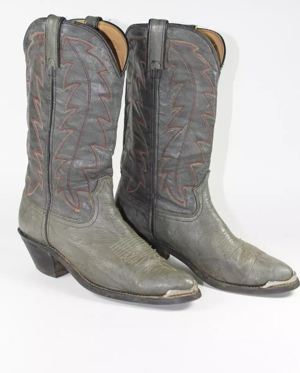 Women's gray store western boots