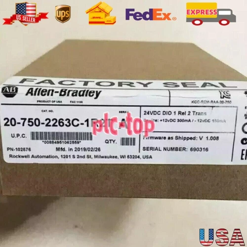 5PCS New 20-750-2263C-1R2T Allen-Bradley PowerFlex 750 24V Tran IO Option VIP - Picture 1 of 1