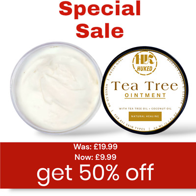 Teebaum Heilsalbe 60 ml für Nagelpilz Fußpilz Geruch handgefertigt in UK
