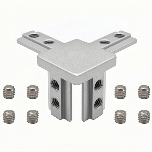 12pcs 3-Way End Corner Bracket Connector with Screws for 3030 Series Aluminum - Picture 3 of 8