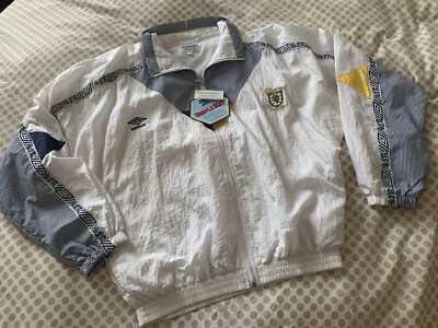 値下げ可 【90s】Umbro Scotland tracktop jacket 1990-92 Scotland Umbro Shell Jacket - 7/10 - (S)