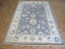 10 x 14 Hand Knotted Gray Modern Oushak Oriental Rug G13945