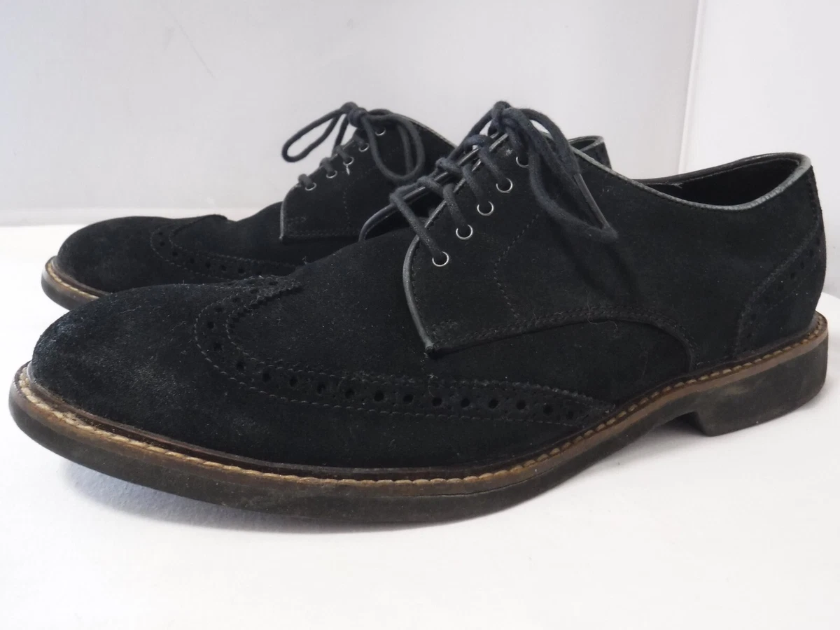 Cole Haan Studio Black‎ Suede Derby Lace Up Italian Made Dress Shoes Mens 10.5 D Men main image 2