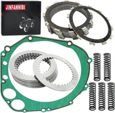 Clutch Friction Plates Kit & Springs Cover Gasket for Suzuki GSXR1000 2001-2004