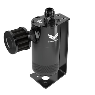 Superforma Universal Oil Catch Can Stand Mount Single Breather Filter