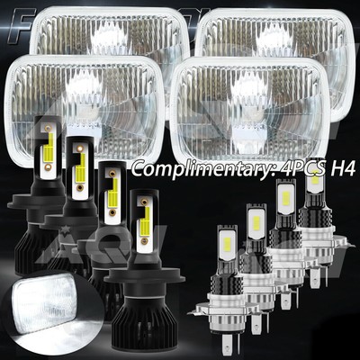 4Pcs 4x6 LED Headlight Sealed Beam Kit For Isuzu NQR NPR NPR-HD FTR – Hi/Lo, 120W - View #2
