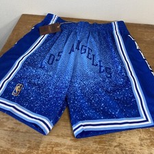 NBA Mitchell  Ness LA Lakers 1996 Blue Gradient Swingman Shorts - Size Large