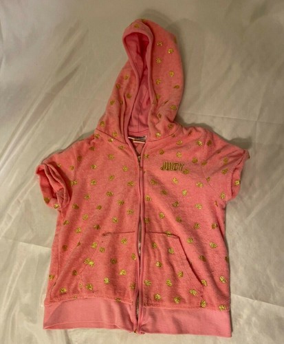 JUICY COUTURE SHORT SLEEVE TERRY ZIP UP 