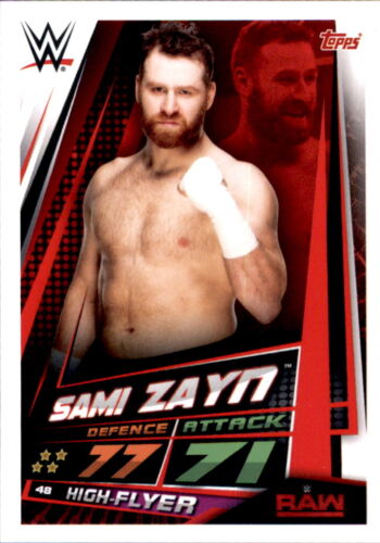 WWE Slam Attax 12 Universe Karte 48 - Sami Zayn - RAW - Bild 1 von 1