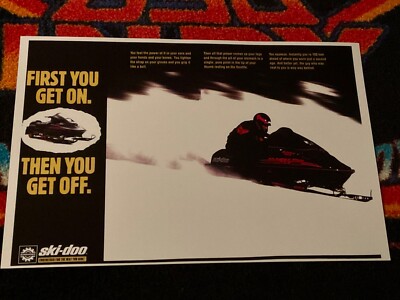    96 SKI-DOO Formula Mach Z Snowmobile Poster vintage  sled ((Get Off)) 