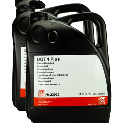 2x FEBI BILSTEIN BREMSFLÜSSIGKEIT 5L DOT 4 PLUS FÜR AUDI BME CITROEN ALFA ROMEO