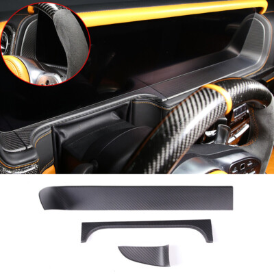 Matte Kohlefaser Armaturenbrett Display Panel Trim für Benz G W463 G500 G63 2...