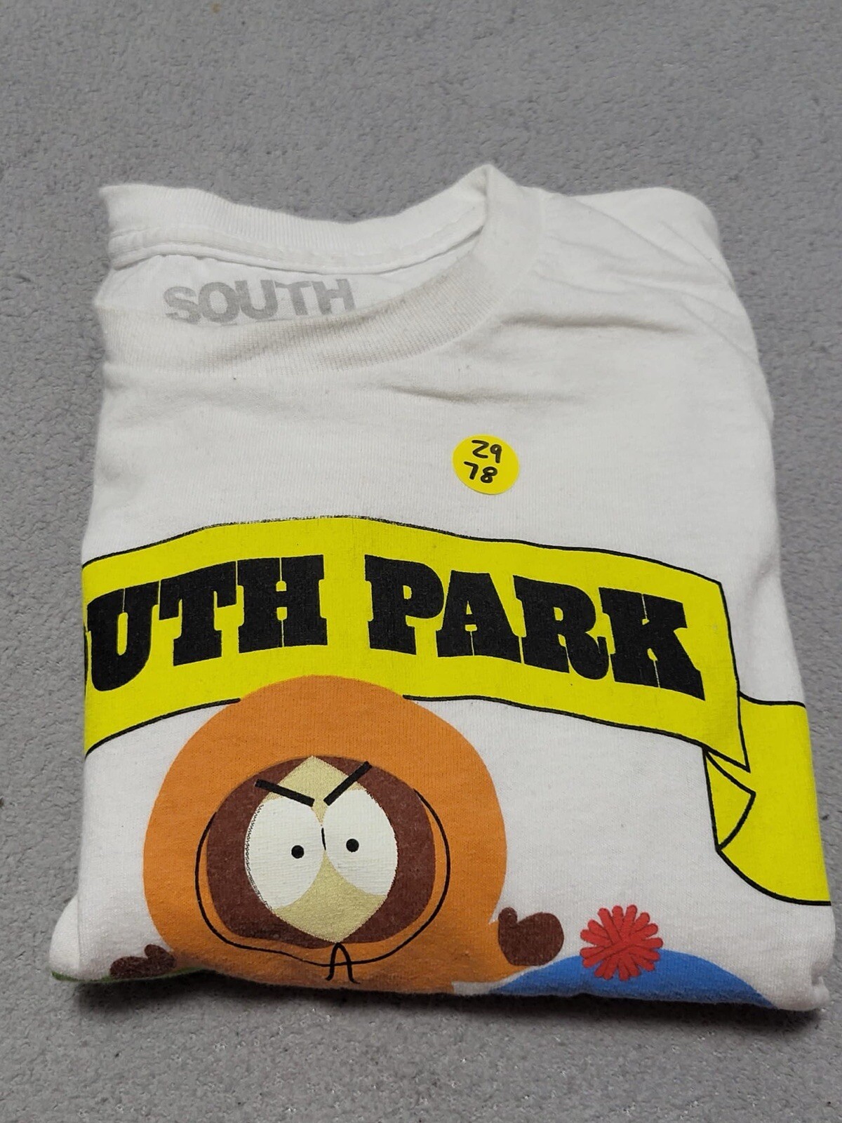 South Park Graphic Short Sleeve T-Shirt Mens Size L Large White TV Show Comedy