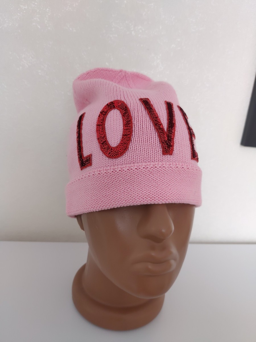 GUCCI LOVEDニット帽 GUCCI LOVEDニット帽 Gucci LOVED Web Stripe Red Sequin