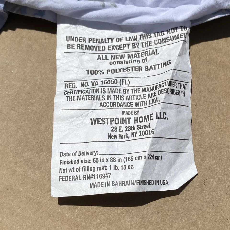 Edredón floral Simply Shabby Chic rosa británica doble azul 100 % algodón casa de campo Foto 4 de 4