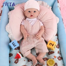 IVITA 20" Lovely Smile Boy Infant Lifelike Reborn Baby Full Body Silicone Doll