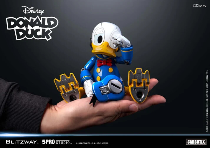 BLITZWAY　CARBOTIX　DONALD DUCK　ドナルドダック BLITZWAY CARBOTIX Donald Duck Disney Movable Figure Painted Robot