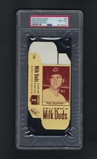 1971 Milk Duds Complete Box #9 SAM McDOWELL Cleveland Indians PSA 8