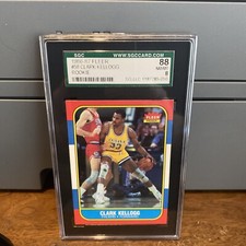 CLARK KELLOGG 1986-87 Fleer NBA Basketball SGC 8 NM/MT #58