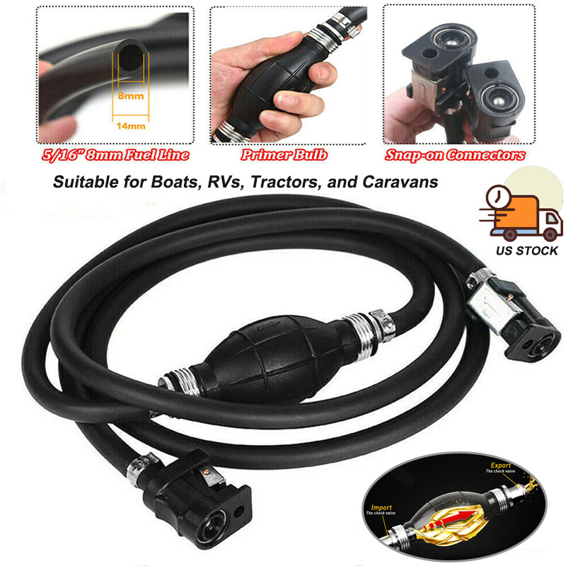 Outboard Fuel Line 5/16" Marine Outboard Boat Motor Fuel Gas Hose Line Assembly & Primer Honda Outboard Fuel Line - Foto 5