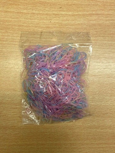 1000 Multi Color Mini Hair Elastics Rubber Bands Braids Braiding Plaits Bands - Picture 4 of 13