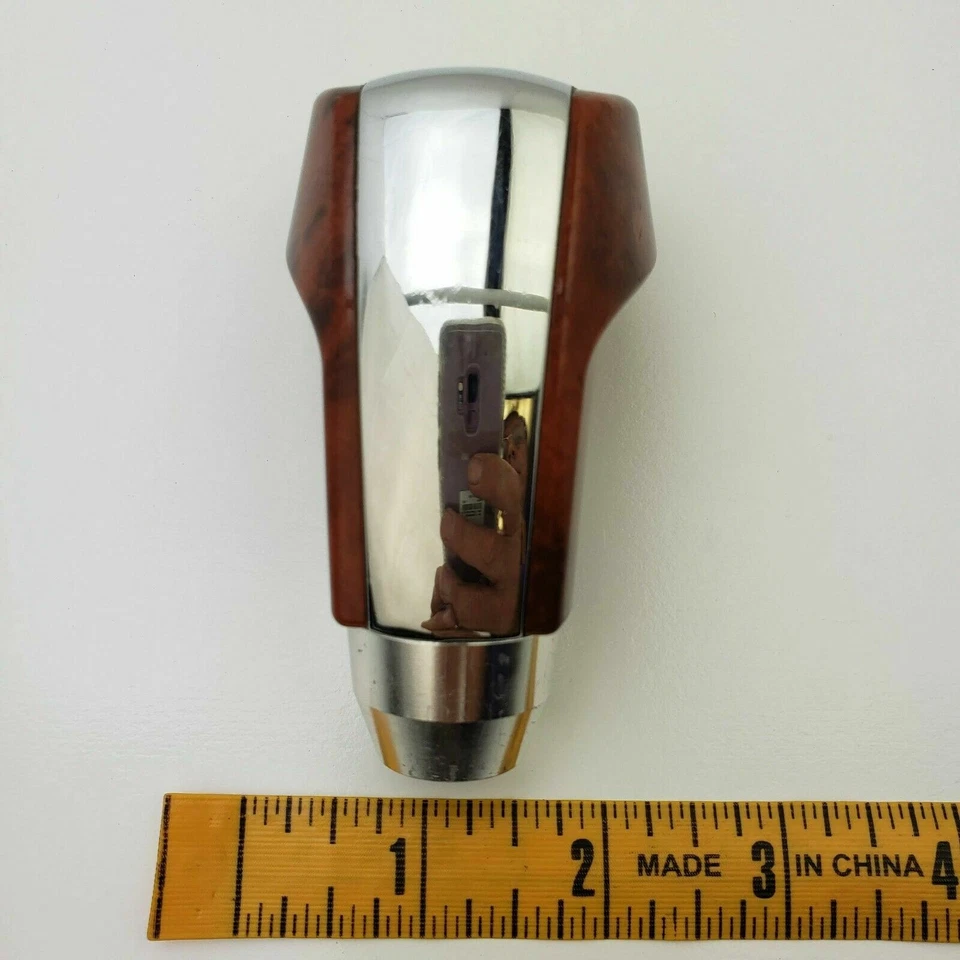 Lexus GS300 2006 transmisión automática perilla de cambio tono madera con moldura cromada Foto 4 de 4