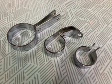 Harley Davidson WL 45 Exhaust Clamp Set Chrome Flathead 92074-67