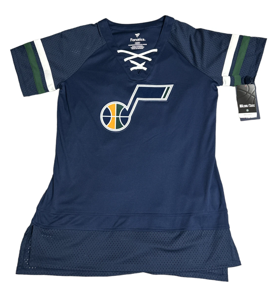 Utah jazz short sales sleeve jersey