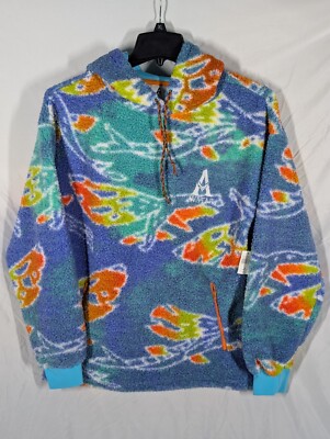 NEW Disney Hoodie Adult Size S Blue Green Avatar Pandora Animal Kingdom Fleece