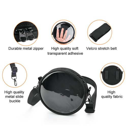 CD Case with Transparent Window Portable CD Player Case for Car Home Travel - Afbeelding 7 van 9