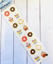 Donut Cupcakes  Stickers Envelope Seals Planner Supply Papercraft Fun Food Party