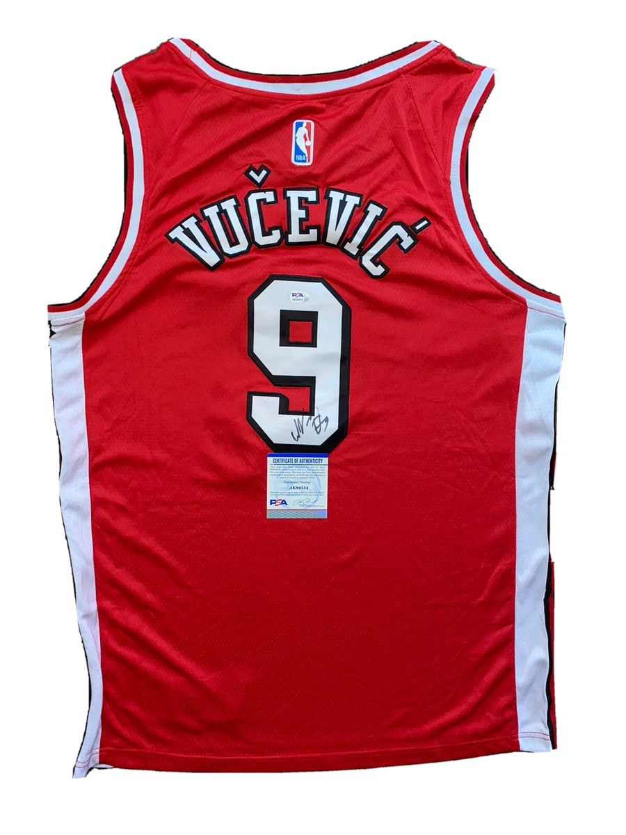 NIKOLA VUCEVIC signed auto CHICAGO BULLS City Edition Jersey w