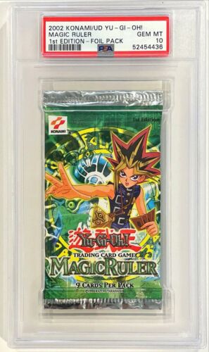 2002 Konami UD Yu-Gi-Oh Magic Ruler 1ère édition pack de feuilles PSA 10 GEMMES COMME NEUF - Photo 1 sur 1