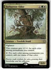 Faeburrow Elder 53 Rare Commander: Lorwyn Eclipsed Magic: The Gathering NM