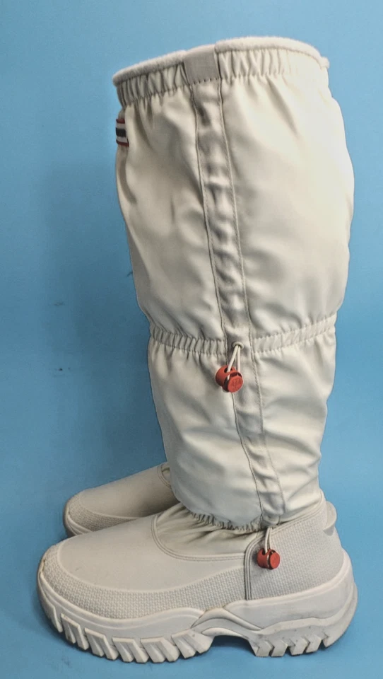 Botas de nieve HUNTER Wanderer aisladas altas holgadas WP blancas marfil - damas talla 9 Foto 3 de 4