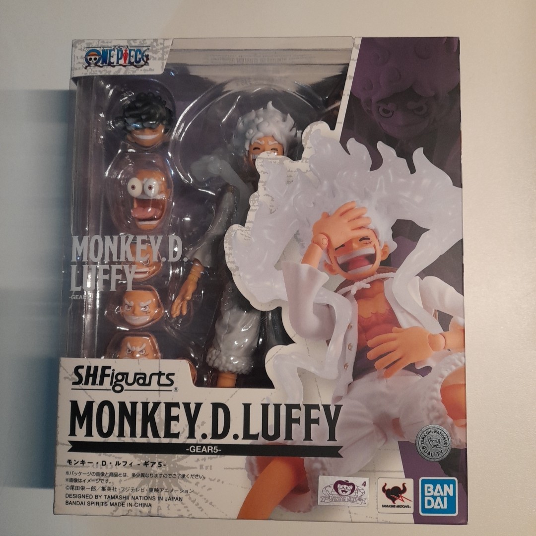 Action figure one piece Luffy Gear 5 Originale Bandai Tamashi Nation