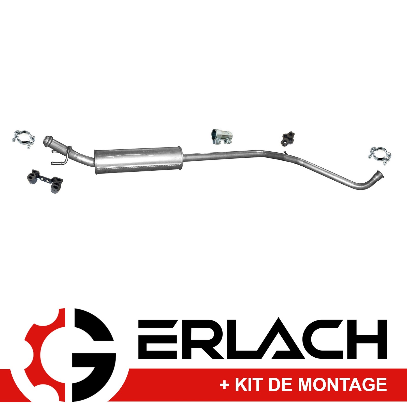 Silencieux intermédiaire pour Citroën C4 1.6 Vti et Peugeot 308 3008