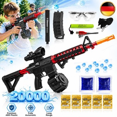 Wasserpistole, Elektrische M4A1 Gun Gel Ball Blaster mit 20.000 Gel, Schwarz NEU