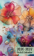 Pocket Calendar 2026-2027 Small Size 2 Year Monthly Planner for Purse