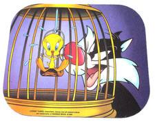 1994 Looney Tunes Sylvester Tweety Mouse Pad D1