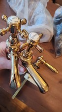 Taps (Gold coloured) - Hot/Cold - Heritage Bathrooms 1924