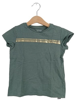 Vertbaudet Kinder T-Shirt Grün Gestreift Gr. 110