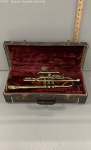 York AirFlow Vintage Bb Cornet with Case and Blessing 4B Mouthpiece